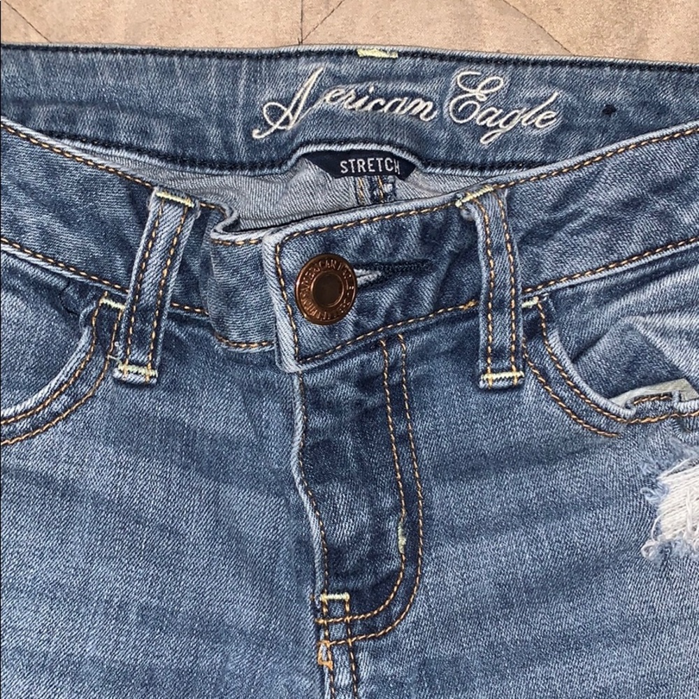 American Eagle Distressed Jegging Jeans - Picture 4 of 6